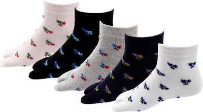 RC. ROYAL CLASS Women Printed Mid-Calf/Crew(Pack of 5)