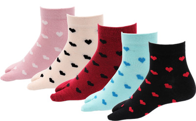 RC. ROYAL CLASS Women Printed Mid-Calf/Crew(Pack of 5)
