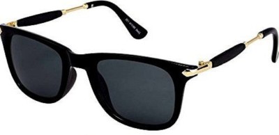 sunwear Retro Square Sunglasses(For Men & Women, Black)