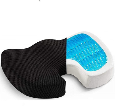 AMMEDARSHAN Memory Foam Coccyx Seat Cushion for Tailbone Pain Relief for Office/Home Chair Back / Lumbar Support
