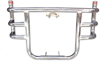 WHEETOYKART LG-18 Bike Bullet 3 Bend Bar-Rod Stylish Front Airfly Leg Guard Chrome Bike Crash Guard(Royal Enfield)