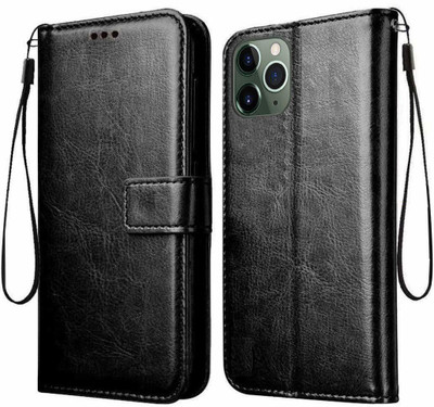 Slugabed Flip Cover for Apple iPhone 11 Pro Max(Black, Cases with Holder, Pack of: 1)