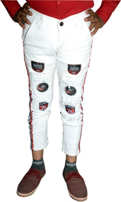 ROYAL PRINCE Slim Men White Jeans