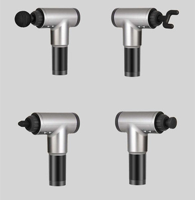 FLIPXEN F-244 Fascial Massage Gun Deep Percussion Muscle Vibrator Massager for Pain Relief Massager(siliver, Black)