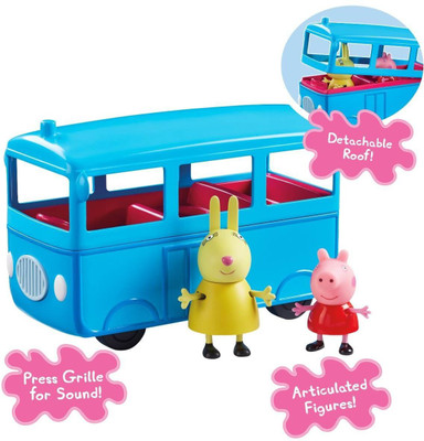 Nerf E Peppa Pig Push AlongVehicle SchoolBus