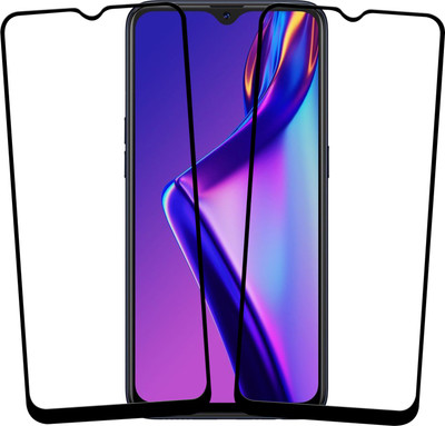 VAlight Edge To Edge Tempered Glass for OPPO A12(Pack of 2)