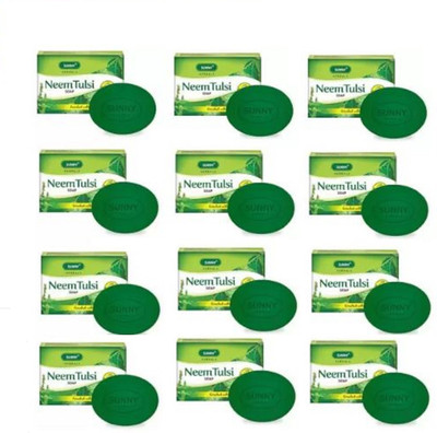 Bakson's Sunny Neem Tulsi Soap(12 x 75 g)