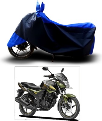 ShieldhubPro Two Wheeler Cover for Universal For Bike(Black, Blue)