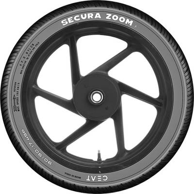 CEAT 101924 SECURA ZOOM F 49P 90/90-17 Front Tyre  (Street, Tube Less)