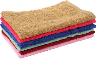 SOMUDEE Terry Cotton 400 GSM Hand Towel Set(Pack of 6)