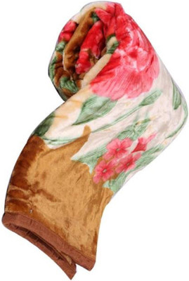 Swikon star Printed Double Mink Blanket for  Mild Winter(Woollen Blend, Multicolor)