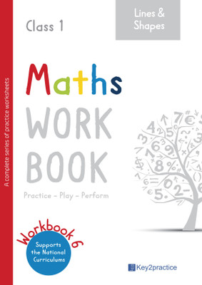 Key2Practice Class 1 Maths Workbook 6 (Lines and Shapes) Mathematics summer vacation Activity workbook [Workbook] Indu Jain and Trishla Learning System Pvt Ltd(Hardcover, Indu Jain)