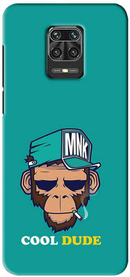 NDCOM Back Cover for POCO M2 Pro Monkey Cool Dude Printed(Multicolor, Hard Case, Pack of: 1)