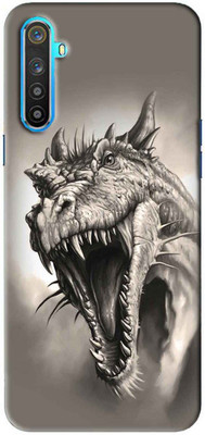 NDCOM Back Cover for Realme 6 Dragon Printed(Multicolor, Hard Case, Pack of: 1)