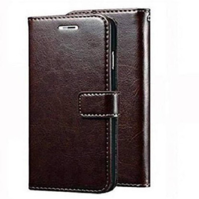 Aarov Flip Cover for Samsung Galaxy M14, Samsung Galaxy M14 5G Designer Flip Cover(Brown, Dual Protection, Pack of: 1)