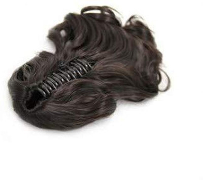 HEROSHIV INDIA  Extensions And Wigs Women's D- Divine Synthetic Straight-Curls Ponytail with Clip  Extension Hair Extension