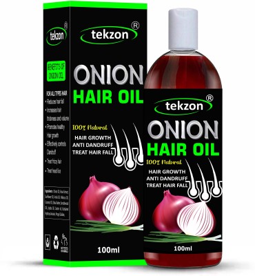 tekzon Onion Oil for Hair Regrowth, Anti-Dandruff & Hair Fall Control Hair Oil(100 ml)