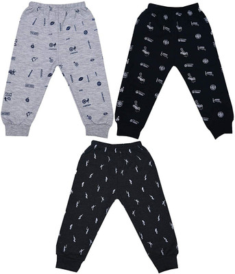 PIKIPOO Track Pant For Boys & Girls(Multicolor, Pack of 3)