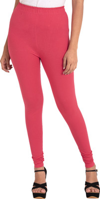 ENES FASHION Churidar  Ethnic Wear Legging(Pink, Solid)