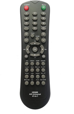 LipiWorld HID688 41 in 1 Universal TV Compatible for  AKAI Remote Controller(Black)