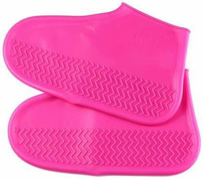 Entice Enterprise WATERPROOF_SHOES_COVER Silicone pink Boots Shoe Cover, High Ankle Shoe Cover, Flat Shoe Cover(Small length: 21 cm / 8.26 inches, suitable for shoes Men less than 3 and shoes ladies less than 1.5 Pack of 1) Entice Enterprise WATERPROOF_SHOES_COVER Silicone pink Boots Shoe Cover, High Ankle Shoe Cover, Flat Shoe Cover(Small length: 21 cm / 8.26 inches, suitable for shoes Men less than 3 and shoes ladies less than 1.5 Pack of 1)