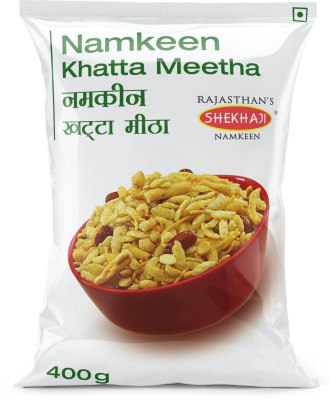 shekhaji Namkeen Khatta Meetha 800 Grams (Pack of 2 , 400 gm Each)(2 x 400 g)