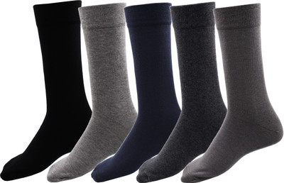 RC. ROYAL CLASS Men Self Design Calf Length(Pack of 5)