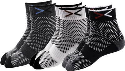 RC. ROYAL CLASS Men & Women Printed Mid-Calf/Crew(Pack of 3)