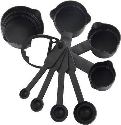 FIVANIO 8 Piece Measuring Cup & Spoon Set - Multi Purpose Kitchen Tool Plastic Measuring Spoon(Pack of 1)