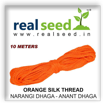 Real Seed Orange Thread(10 m Pack of1)
