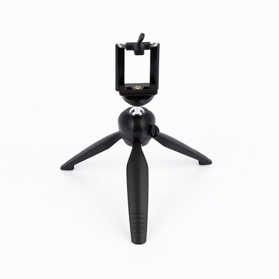 Wanzhow NEW ARRIVAL Mini Tripod Mount with Phone Holder Clip for Smartphone / Camera WITH LIGHTWEIGHT AND ADJUSTABLE TO SHOOT VIDEOS FROM ANY ANGLE Tripod, Tripod Bracket(Black, Supports Up to 500 g)
