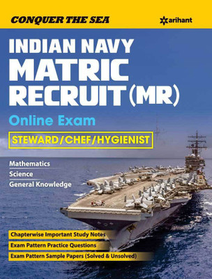 Indian Navy Matric Recruit (Mr) Online Exam Steward/Chef/Hygienist(English, Paperback, unknown)