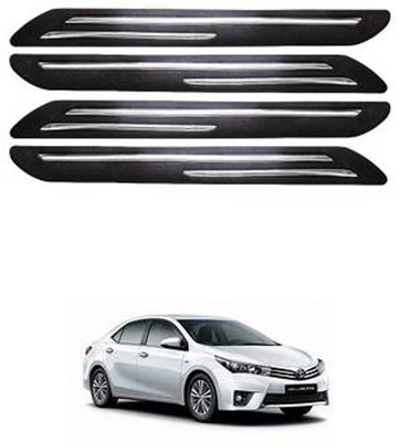 RONISH Silicone Car Bumper Guard(Black, Pack of 4, Toyota, Corolla Altis)