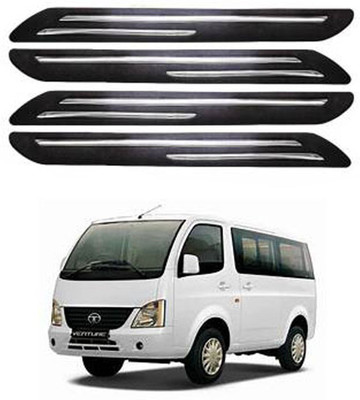 RONISH Silicone Car Bumper Guard(Black, Pack of 4, Tata, Universal For Car)