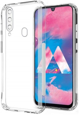 CELLCAMPUS Back Cover for Samsung Galaxy M30, Samsung M30, Galaxy M30(Transparent, White, Grip Case, Pack of: 1)