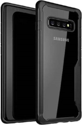 NIKICOVER Front & Back Case for Samsung Galaxy S10(Transparent, Black, Shock Proof, Pack of: 1)