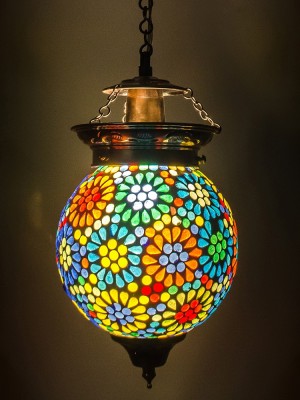 DevBeads Decorative Pendent Lamp Pendants Ceiling Lamp(Multicolor)