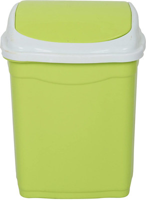 AK HUB Medium Size Garbage Trash Dustbin With Swing Lid ( 25 L ) ( Green ) Plastic Dustbin(Multicolor)