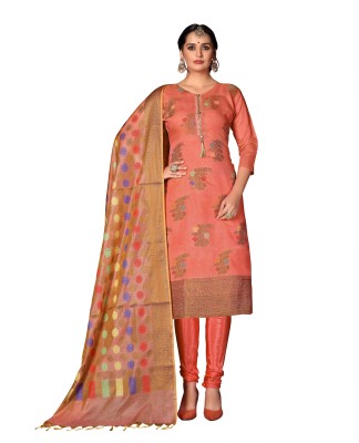 Kimisha Silk Blend Self Design Salwar Suit Material