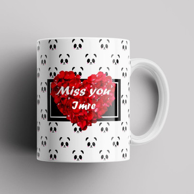 Beautum Model EBMSU007265 MISS YOU Imre Name Printed Best Gift Creamic. Gift for girlfriend, Gift for boyfriend, Gift for best friend Ceramic Coffee Mug(350 ml)