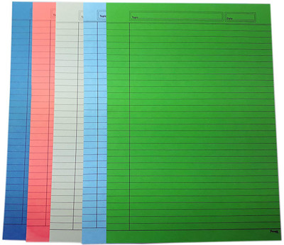 SHARMA BUSINESS A4 ONE SIDE A4 100 gsm Coloured Paper(Set of 1, Green, Blue, Pink, Orange)