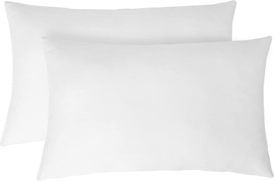 Portico New York Polyester Fibre Solid Sleeping Pillow Pack of 2 (White)