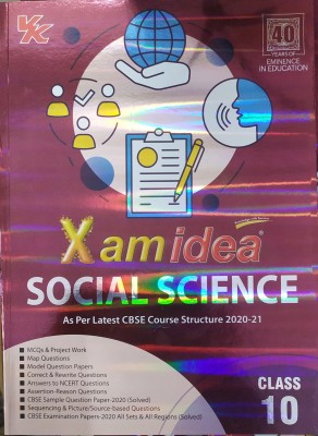 Xam Idea Social Science For Class-10 As Per The Latest CBSE Syllabus For ( 2020-2021) Examination(Paperback, A Panal of teacher)