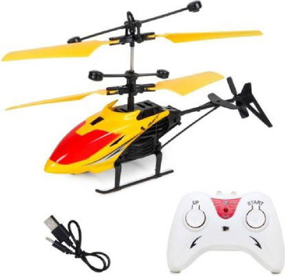 Asha 2-in-1 Remote and Hand Sensor Flying HelicopterMulticolor
