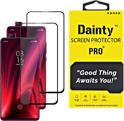 Dainty Edge To Edge Tempered Glass for Mi K20, Mi K20 Pro(Pack of 2)