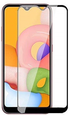 XRENGTH Edge To Edge Tempered Glass for SAMSUNG GALAXY A01(Pack of 1)