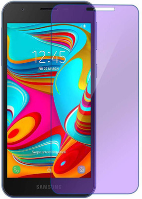 Mobilive Tempered Glass Guard for Samsung Galaxy A2 Core Anti Blue Glass(Pack of 1)