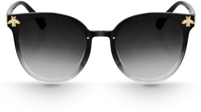 PIRASO Butterfly Sunglasses(For Women, Black, Clear)