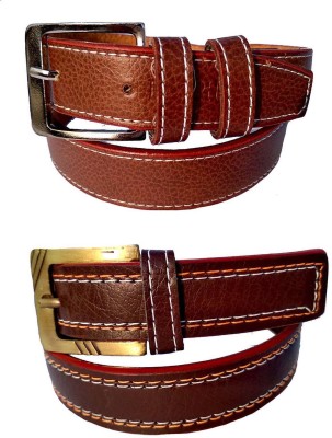 FOREVER99 Boys & Girls Brown Artificial Leather Belt