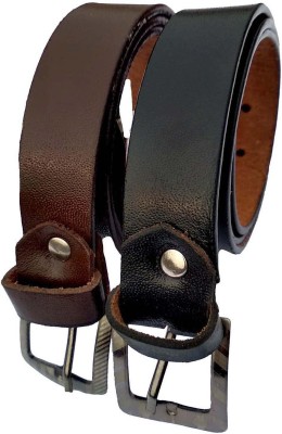 FOREVER99 Boys & Girls Brown, Black Artificial Leather Belt